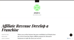 Desktop Screenshot of aparfix.wordpress.com