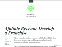 Tablet Screenshot of aparfix.wordpress.com