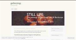 Desktop Screenshot of gallerytop.wordpress.com