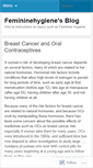 Mobile Screenshot of femininehygiene.wordpress.com