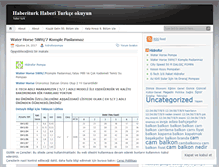 Tablet Screenshot of haberiturk.wordpress.com
