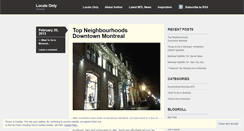 Desktop Screenshot of lokalzonly.wordpress.com