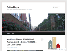 Tablet Screenshot of dallasalleys.wordpress.com