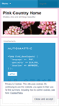 Mobile Screenshot of pinkcountryhome.wordpress.com