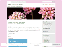 Tablet Screenshot of pinkcountryhome.wordpress.com