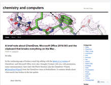 Tablet Screenshot of chemistryandcomputers.wordpress.com