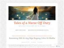 Tablet Screenshot of nurseblublu.wordpress.com