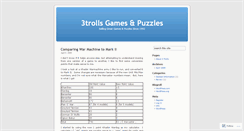 Desktop Screenshot of 3trolls.wordpress.com
