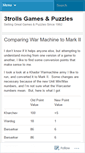Mobile Screenshot of 3trolls.wordpress.com