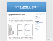 Tablet Screenshot of 3trolls.wordpress.com