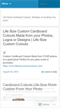 Mobile Screenshot of lifesizecustomcutoutsblog.wordpress.com