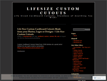 Tablet Screenshot of lifesizecustomcutoutsblog.wordpress.com