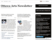 Tablet Screenshot of ottawaartsnewsletter.wordpress.com