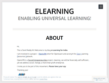 Tablet Screenshot of elearning4india.wordpress.com