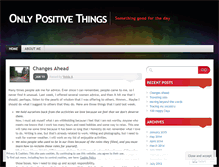 Tablet Screenshot of onlypositivethings.wordpress.com