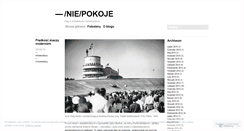 Desktop Screenshot of niepokoje.wordpress.com