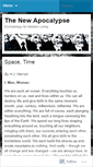 Mobile Screenshot of newapocalypse.wordpress.com