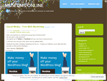 Tablet Screenshot of museumsonline.wordpress.com