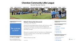 Desktop Screenshot of cherokeelittleleague.wordpress.com