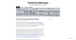 Desktop Screenshot of charlestonwaterways.wordpress.com