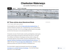 Tablet Screenshot of charlestonwaterways.wordpress.com