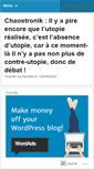 Mobile Screenshot of chaostronik.wordpress.com