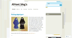 Desktop Screenshot of afrioniblog.wordpress.com