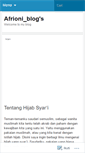 Mobile Screenshot of afrioniblog.wordpress.com