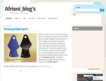 Tablet Screenshot of afrioniblog.wordpress.com