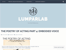 Tablet Screenshot of lumparlab.wordpress.com