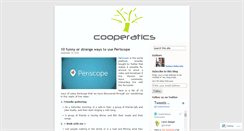 Desktop Screenshot of cooperatics.wordpress.com