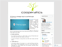 Tablet Screenshot of cooperatics.wordpress.com