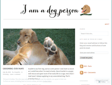 Tablet Screenshot of iamadogperson.wordpress.com