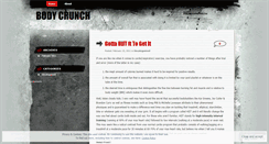 Desktop Screenshot of bodycrunch.wordpress.com