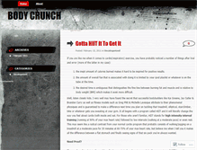 Tablet Screenshot of bodycrunch.wordpress.com