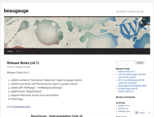 Tablet Screenshot of beaugauge.wordpress.com
