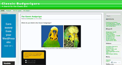 Desktop Screenshot of budgerigars.wordpress.com
