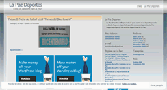 Desktop Screenshot of lapazdeportes.wordpress.com
