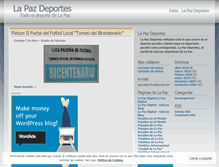 Tablet Screenshot of lapazdeportes.wordpress.com