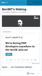 Mobile Screenshot of ben987.wordpress.com