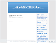 Tablet Screenshot of miraclemile90036.wordpress.com