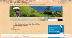 Desktop Screenshot of mimpinda.wordpress.com