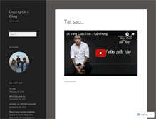 Tablet Screenshot of cuongtdc.wordpress.com