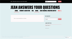 Desktop Screenshot of jeananswersyourquestions.wordpress.com