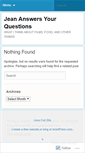 Mobile Screenshot of jeananswersyourquestions.wordpress.com