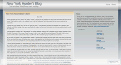 Desktop Screenshot of nyhunter.wordpress.com