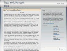 Tablet Screenshot of nyhunter.wordpress.com