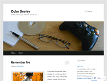 Tablet Screenshot of colmseeley.wordpress.com