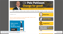 Desktop Screenshot of petepattisson.wordpress.com