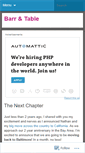 Mobile Screenshot of barrandtable.wordpress.com